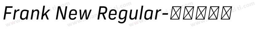 Frank New Regular字体转换